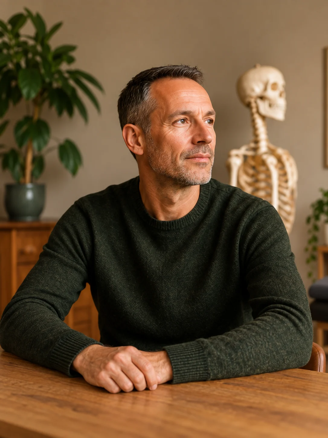 Edwin Gierman in zijn praktijk